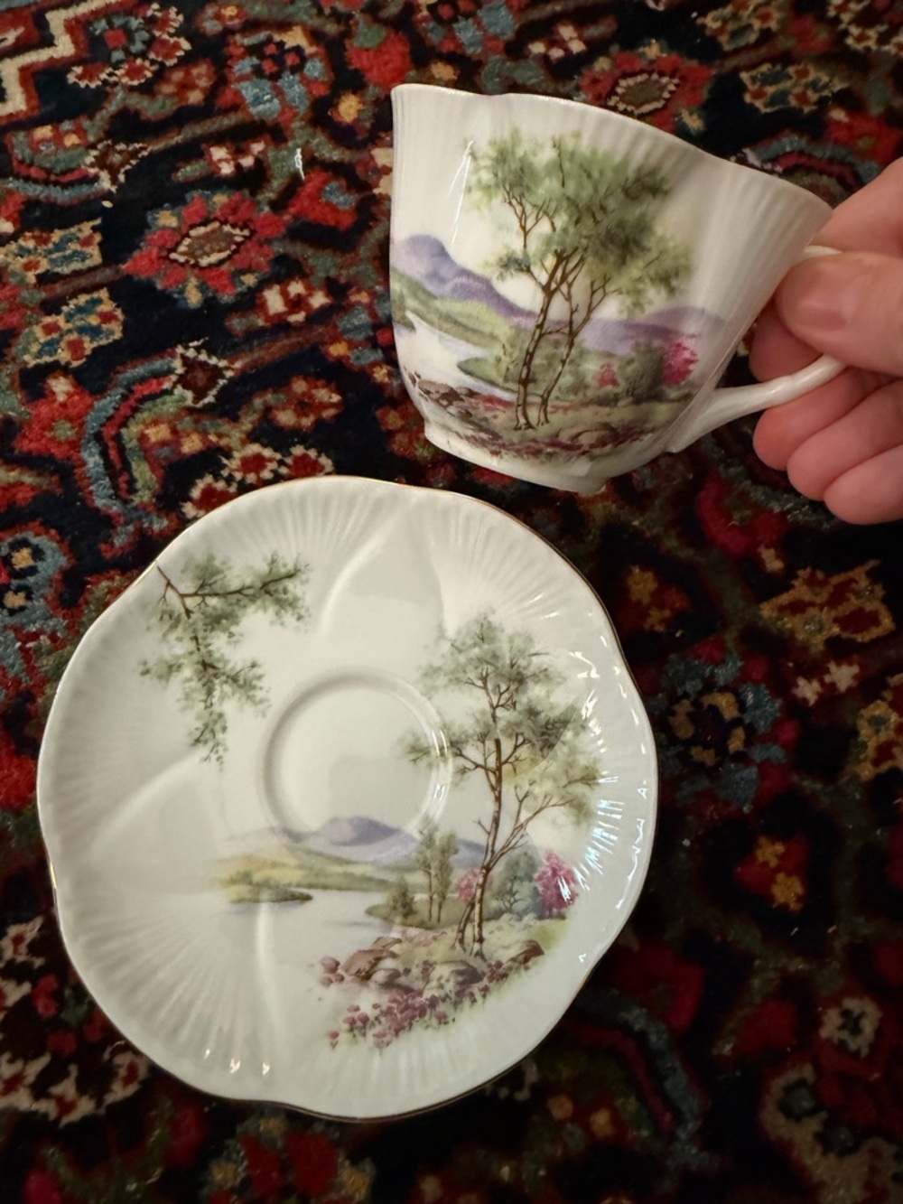 Rare Shelley England Fine Bone China cup and saucer - Picture 9 of 10